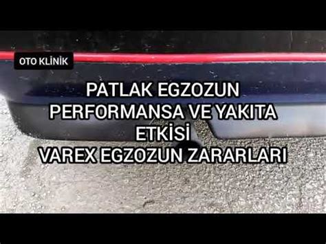 Egzozun Performansa Etkisi